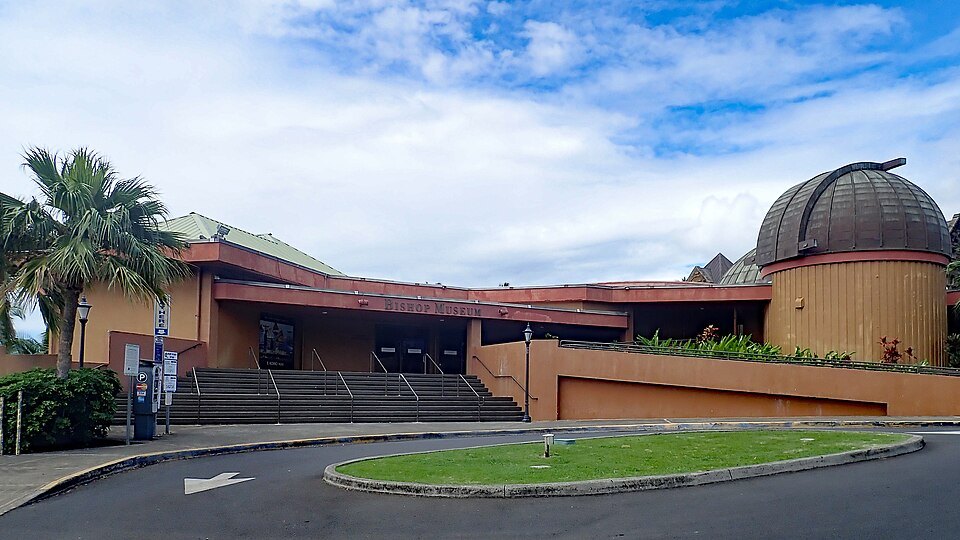 The science center of Bishop Museum, with its planetarium dome