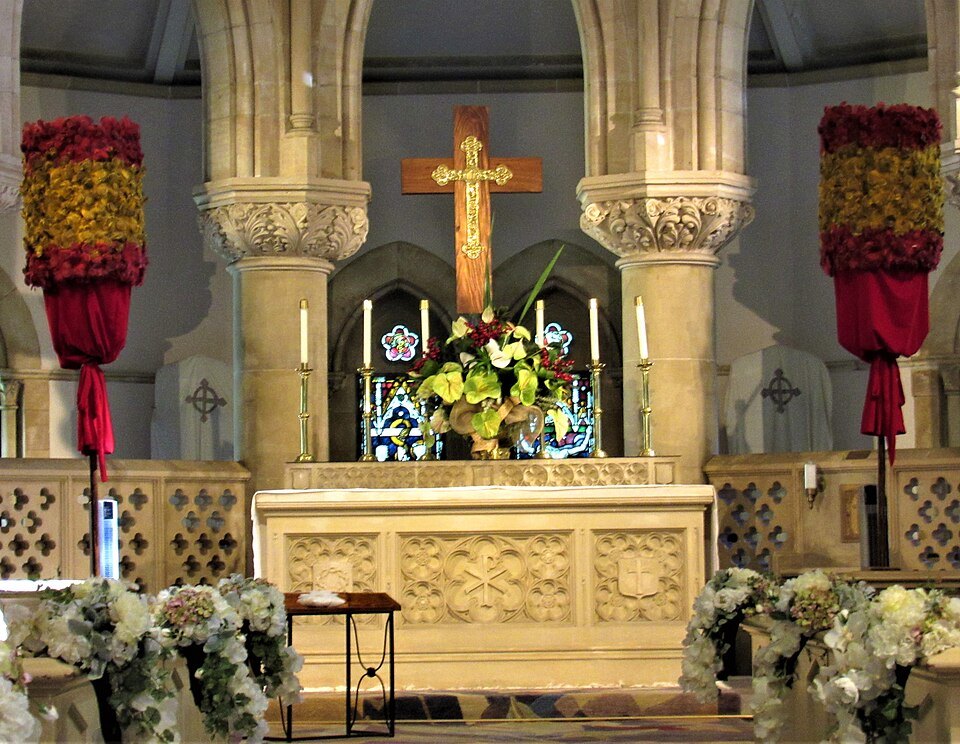 The high altar inside St. Andrew's Cathedral