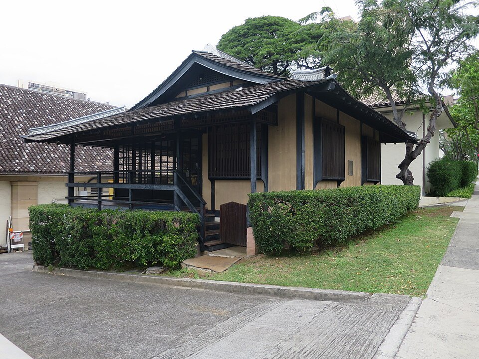The Japanese tea house on the grounds of the Honolulu Museum of Art