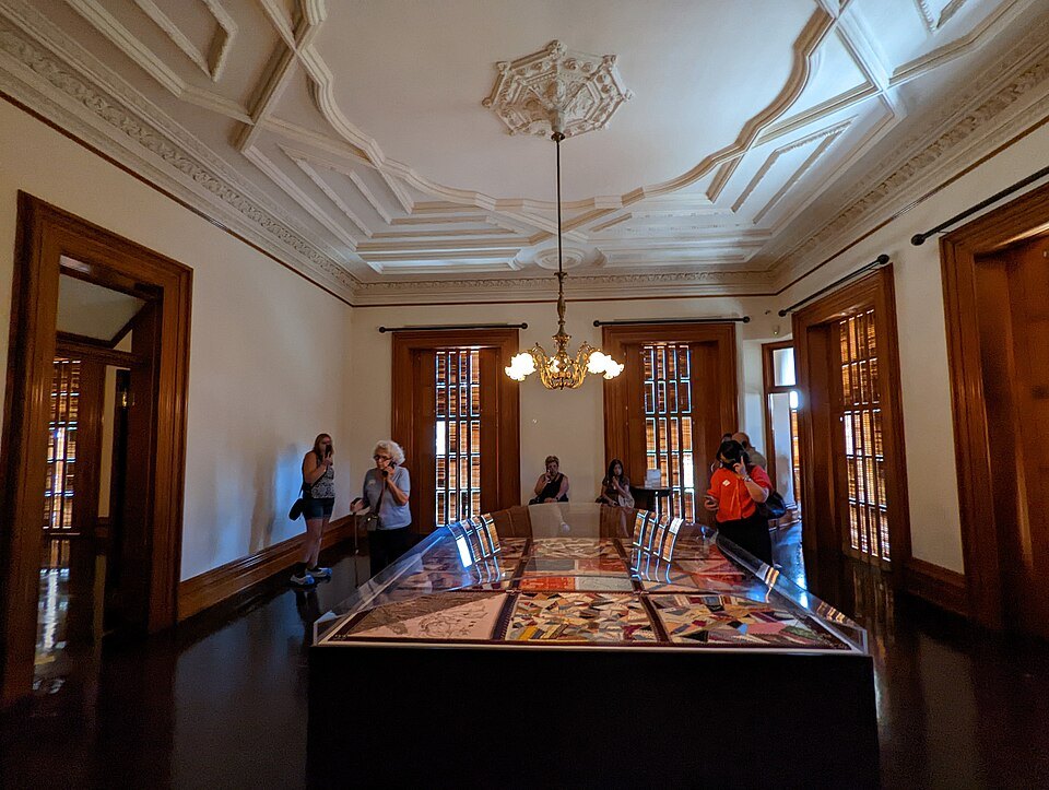 The room upstairs where Queen Liliʻuokalani was held in 1895