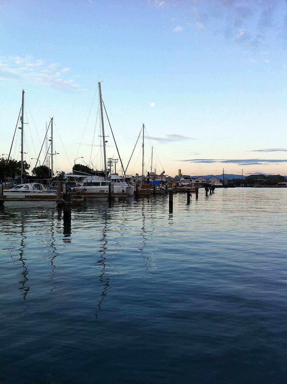 Masts and still water at Kewalo Basin